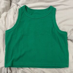 Green Sleeveless Women's Top